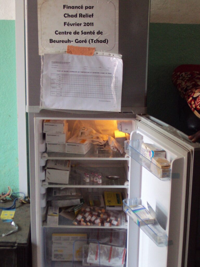 Fridge filled with medication